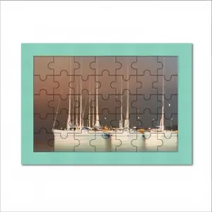 Sailboats In Thunderstorm Envelope Puzzle