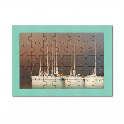 Sailboats In Thunderstorm Envelope Puzzle