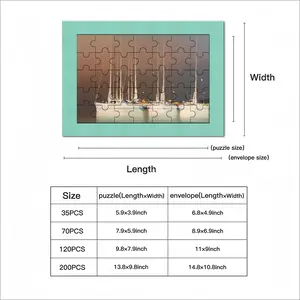 Sailboats In Thunderstorm Envelope Puzzle