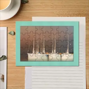 Sailboats In Thunderstorm Envelope Puzzle