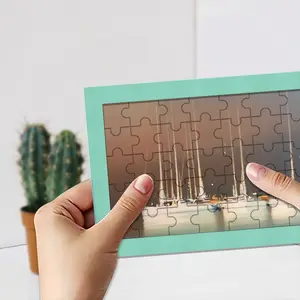 Sailboats In Thunderstorm Envelope Puzzle