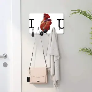 I Love You Key & Bag Holder (Wall-mounted)