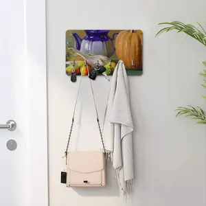 Still Life With Pumpkin Key & Bag Holder (Wall-mounted)