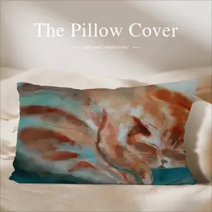 Cat Sleeping ? Polyester Pillow (Rectangle, Multi-Size)