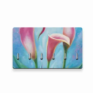 Calla Lilies Key & Bag Holder (Wall-mounted)