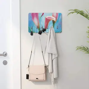 Calla Lilies Key & Bag Holder (Wall-mounted)