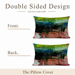 Colored Abstract Polyester Pillow (Rectangle, Multi-Size)