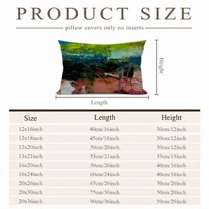 Colored Abstract Polyester Pillow (Rectangle, Multi-Size)