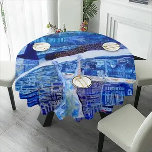 True Blue Tablecloth (Round)