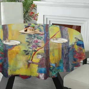 Angel Of Forest Tablecloth (Round)