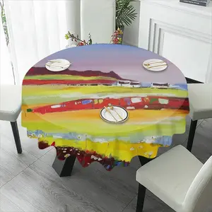 Living Near The Sea Tablecloth (Round)