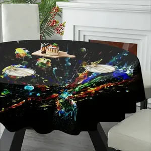 Dancing Cells K Tablecloth (Round)