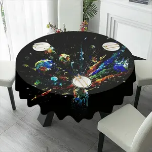 Dancing Cells K Tablecloth (Round)