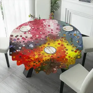 A Field Of Energy E Tablecloth (Round)