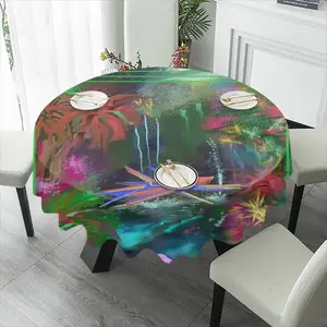 Ventana De Verde Esperanza Tablecloth (Round)