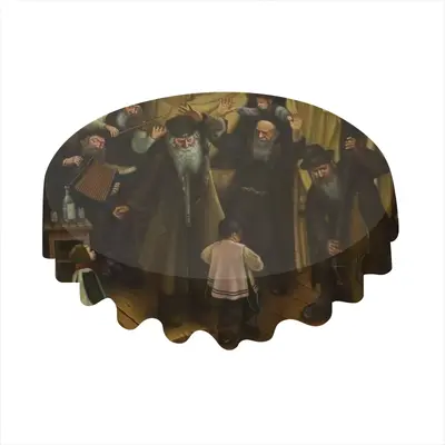 World Blown Holocaust Shtetl Mezhirich Klezmers Tablecloth (Round)