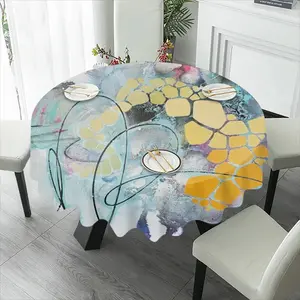 Scribbs J Tablecloth (Round)