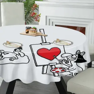 Art Lover Tablecloth (Round)