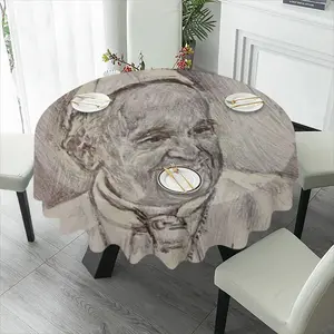 Pope Francis Portrait Tablecloth (Round)