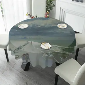 Storm By The Sea Tablecloth (Round)