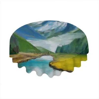 Beauty Of Lake Tablecloth (Round)