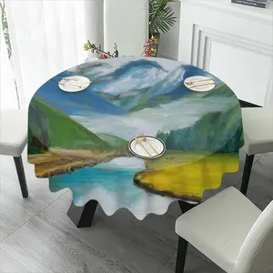 Beauty Of Lake Tablecloth (Round)