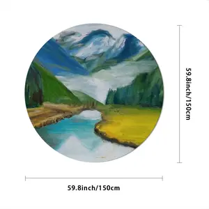 Beauty Of Lake Tablecloth (Round)