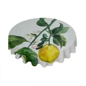 Lemon Branch Tablecloth (Round)