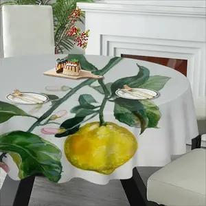 Lemon Branch Tablecloth (Round)