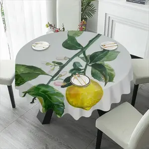 Lemon Branch Tablecloth (Round)