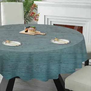 Hazy Shades Of Blue Tablecloth (Round)