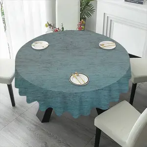 Hazy Shades Of Blue Tablecloth (Round)