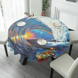 In The Eye Of The Storm Tablecloth (Round)