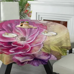 Smell Of Rose Tablecloth (Round)