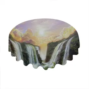 Among The Waterfalls Tablecloth (Round)