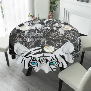 Do Good Bro Animals Tiger Street Art Tablecloth (Round)