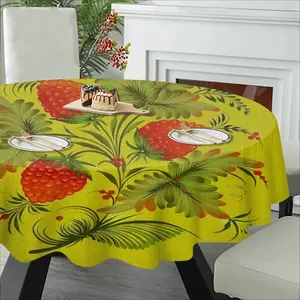 Raspberry Tablecloth (Round)