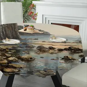 Famous Cliff Of The Black Sea Tablecloth (Round)