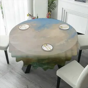 Green Landscape No3 Tablecloth (Round)