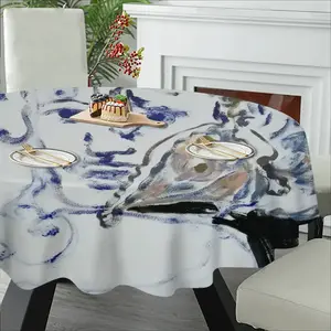 Hold My Hand Said The Butterfly Tablecloth (Round)