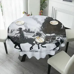 Pony Express Tablecloth (Round)