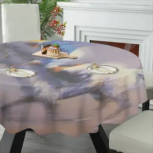 Horse Racing Tablecloth (Round)