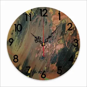 Bronze Abstraction Wall Clock