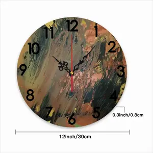 Bronze Abstraction Wall Clock