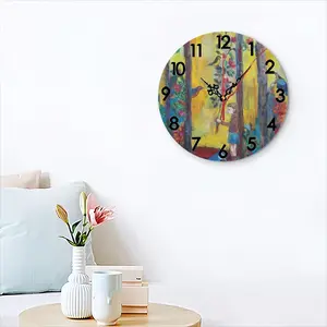 Angel Of Forest Wall Clock