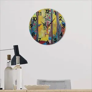 Angel Of Forest Wall Clock