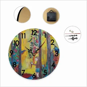 Angel Of Forest Wall Clock