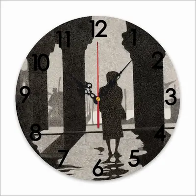 Anticipation Of A Moment Wall Clock