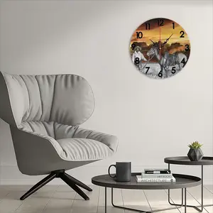 Cowboy With Horse Wall Clock