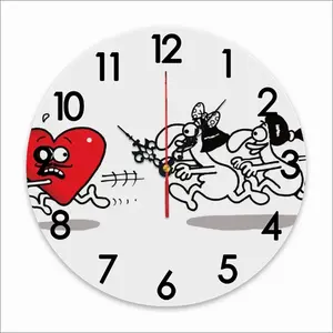 Chasing Love Wall Clock